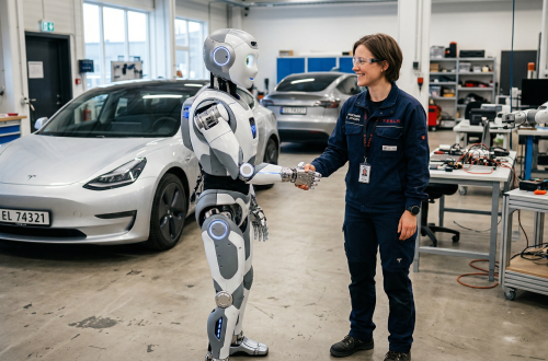 Hva er fysisk AI, og hvem leder kappløpet i 2026? Her er status for humanoid-roboter, selvkjørende biler og industrirobotikk.
