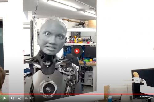 Ameca engineered arts robot med menneskelige uttrykk