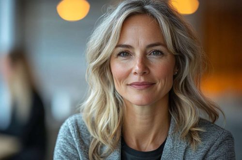Et styremedlem ser inn i kamera - smiler fordi de kan styre med ai og effektivsere driften.